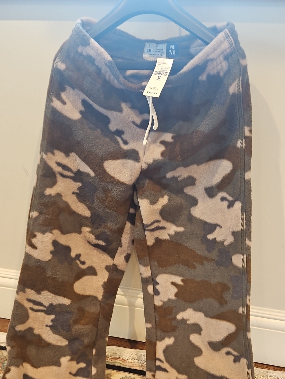 The Children's Place Brown & Gray Camo Fleece Joggers